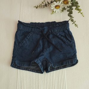 Calções ganga navy 12-24 meses