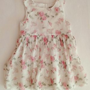 Vestido rosas 12-18 meses